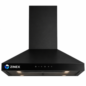 Zinex Premium Chimney for Kitchen | 90 cm Auto Clean Filterless Kitchen Chimney | High Suction | Touch Panel | Motion Sensor | Modern Modular Kitchen | Black