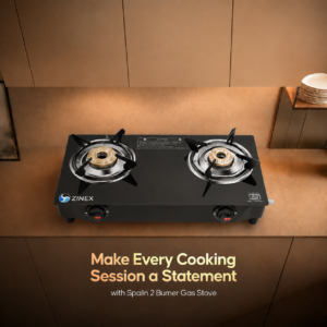 Gas Hob | Built-in Gas Hob | Glass Top Kitchen Hob | Auto Ignition | Toughened Glass | Premium Black Finish | Zinex